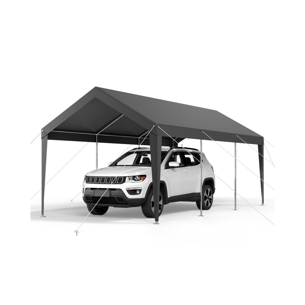 SXYJSCK-KFS1020FT-G - 10x20 FT Heavy-Duty Portable Garage for Cars & RVs