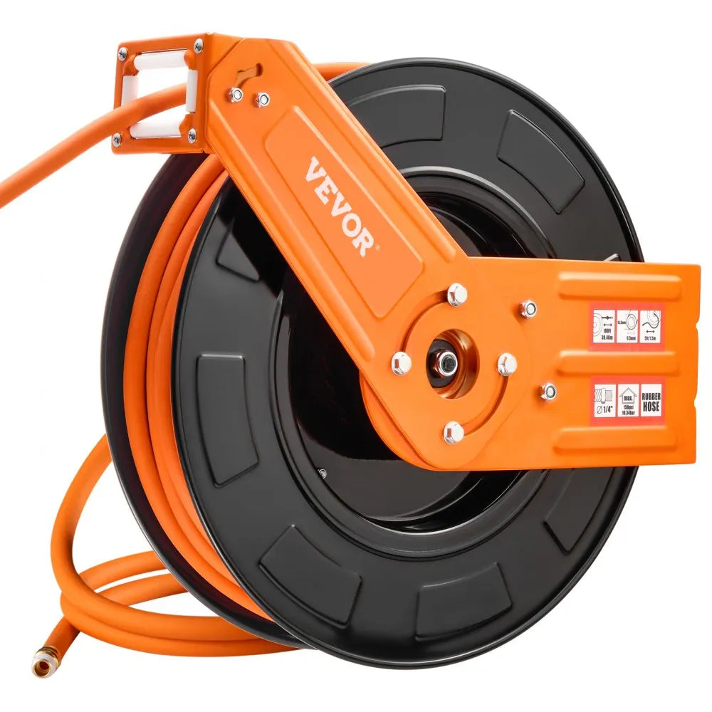 NT-A30 - 100ft Retractable Air Hose Reel with Auto-Rewind System