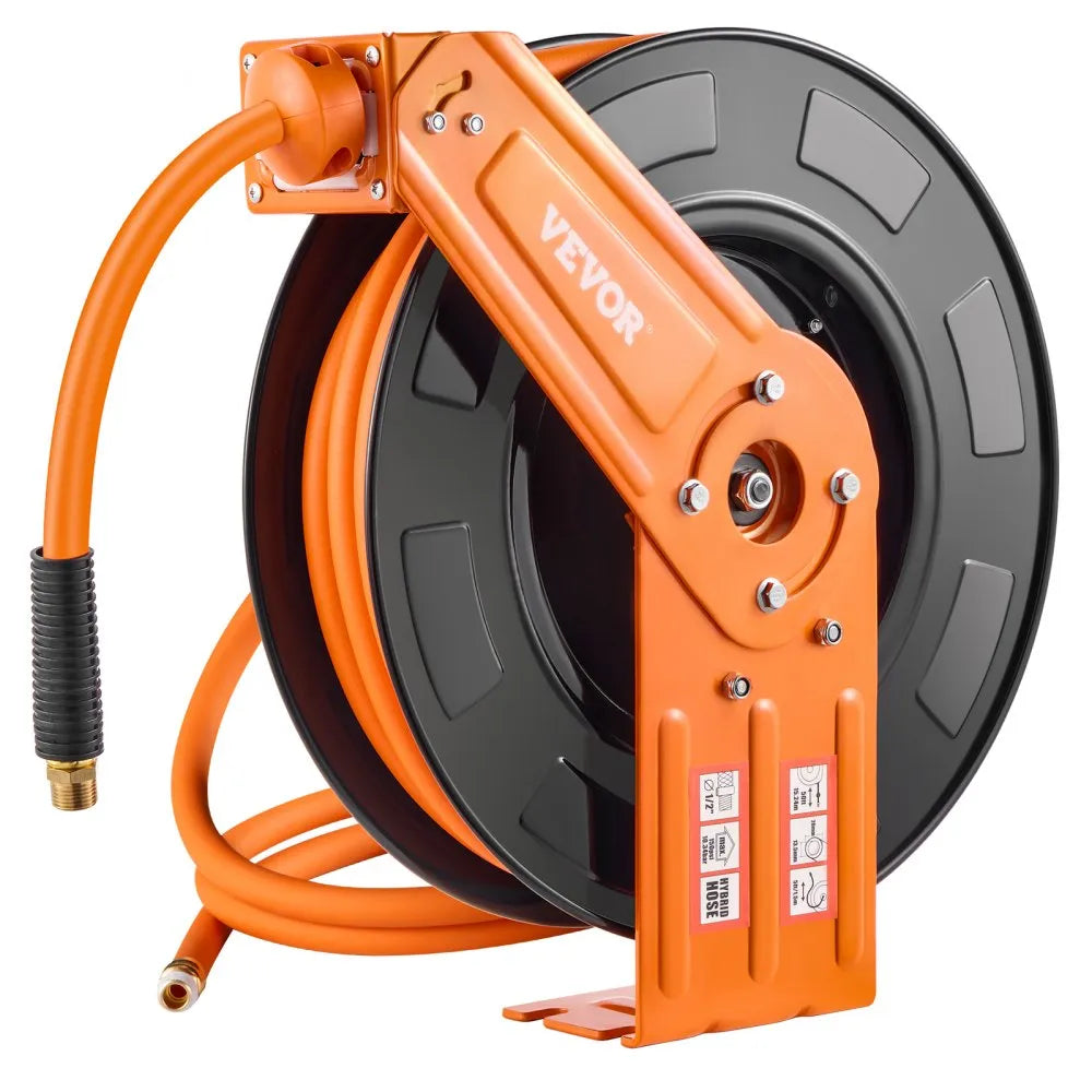 NT-A30 - 50ft Retractable Air Hose Reel with Auto-Rewind System