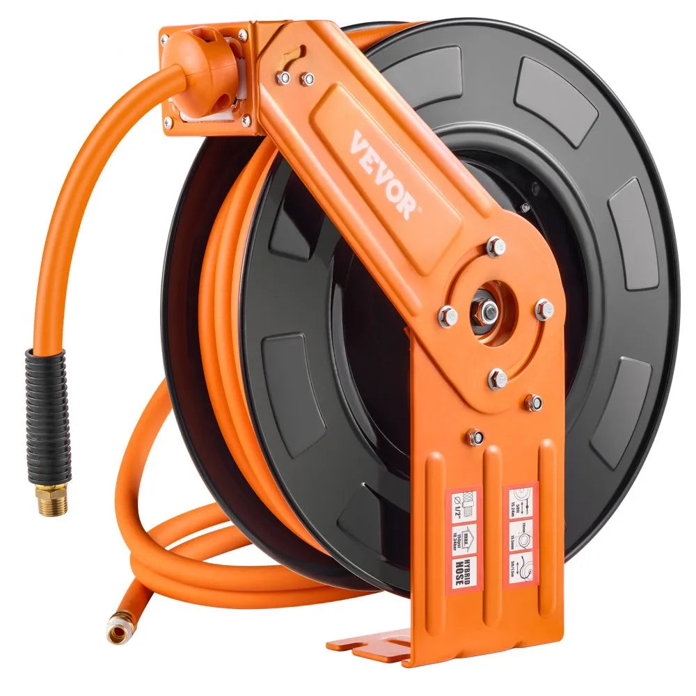 NT-A30 - 50ft Retractable Air Hose Reel with Auto-Rewind System