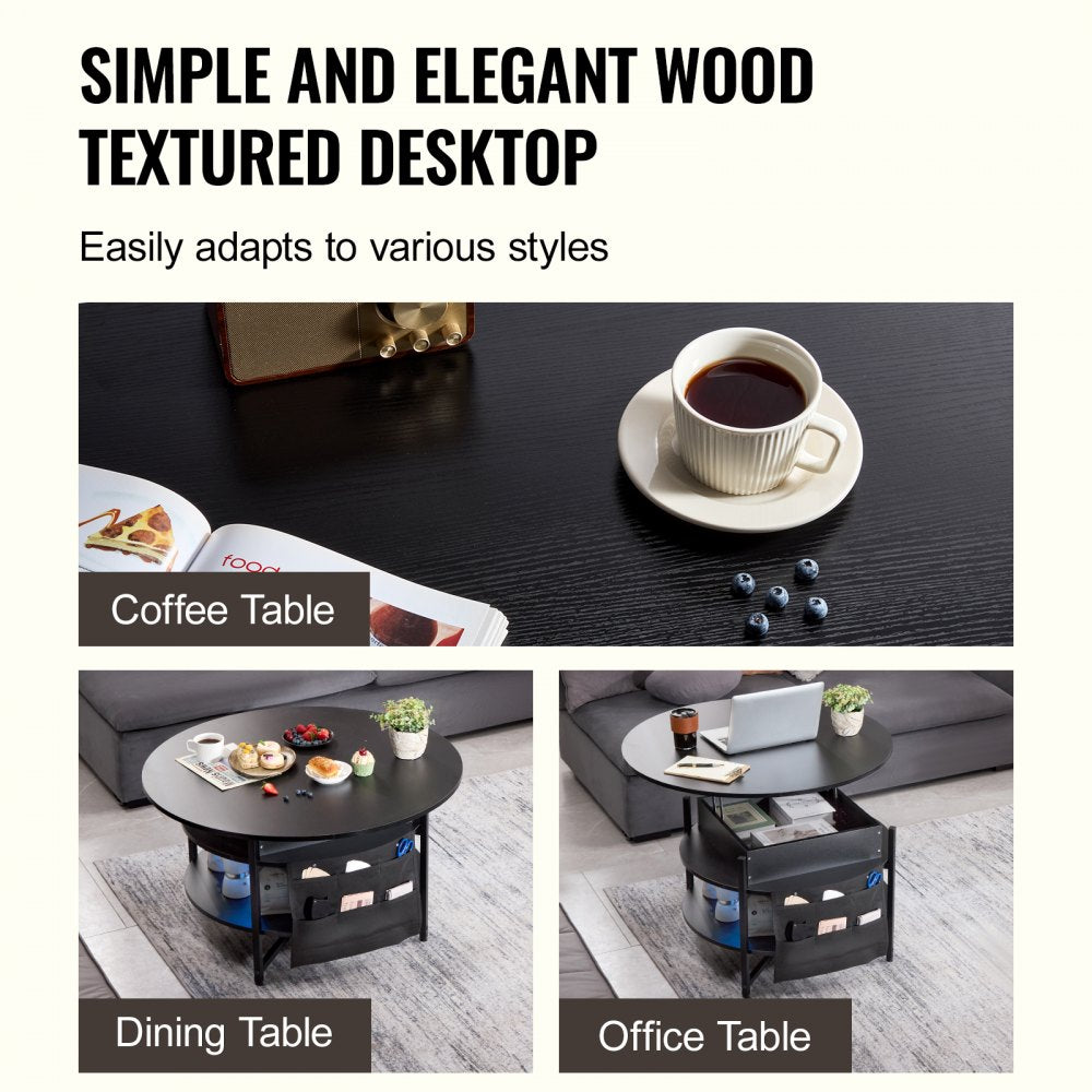 KLCT-13 - Adjustable 35.3" Coffee Table for Dining & Work