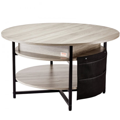 KLCT-14 - Adjustable Lift Top Coffee Table with Hidden Storage Compartments