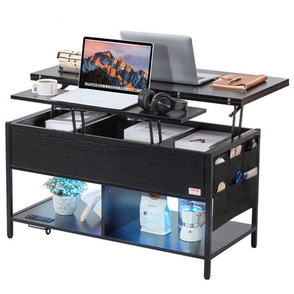 KLCT-08 - Versatile Lift-Up Coffee Table with Storage & Adjustable Height