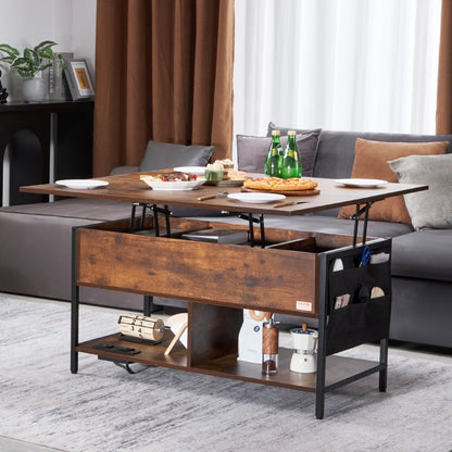 KLCT-05 - Versatile Lift-Top Coffee Table with Storage & Ambient Lighting