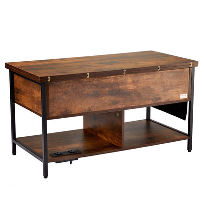 KLCT-05 - Versatile Lift-Top Coffee Table with Storage & Ambient Lighting