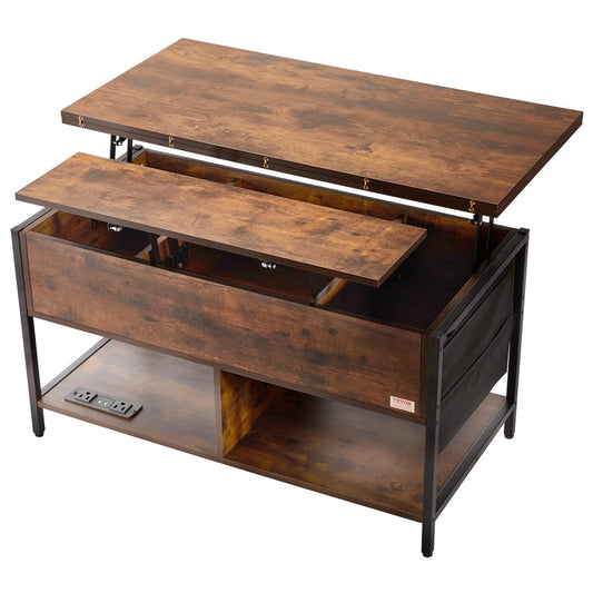 KLCT-05 - Versatile Lift-Top Coffee Table with Storage & Ambient Lighting