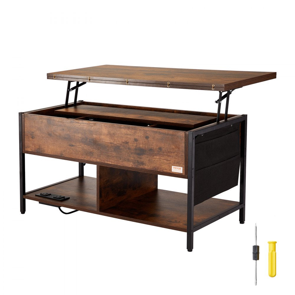 KLCT-05 - Versatile Lift-Top Coffee Table with Storage & Ambient Lighting
