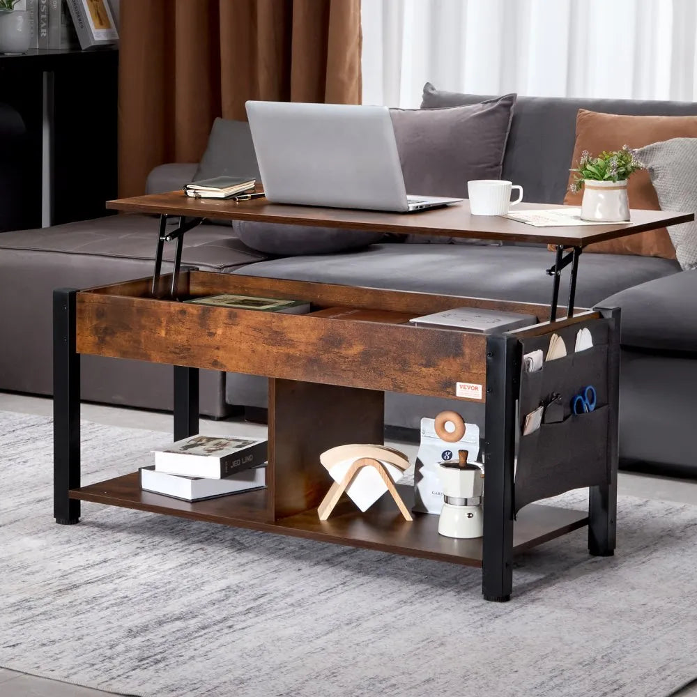 KLCT-11 - Versatile 41.7" Lift-Up Coffee Table with Storage Solutions