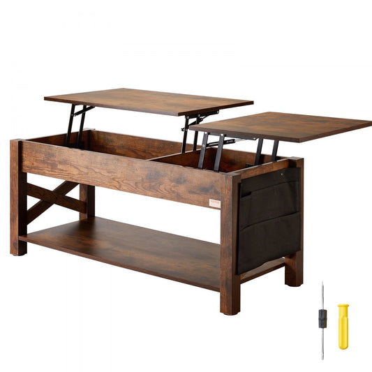 KLCT-12 - Adjustable 47.5" VEVOR Coffee Table with Hidden Storage