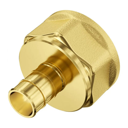 PF5c-S3/4x3/4F Ⅱ - Durable Brass 3/4" Pipe Fittings, 12PCS Set