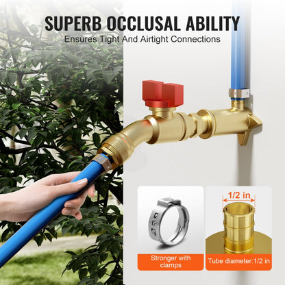 PF5c-S1/2x1/2M Ⅱ - 25PCS Brass Pipe Fittings for Plumbing Projects