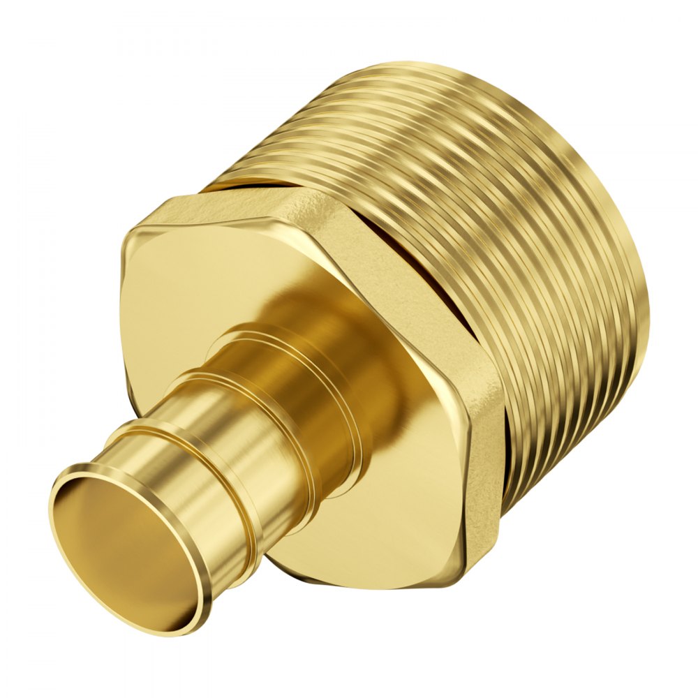 PF5c-S1/2x1/2M Ⅱ - 25PCS Brass Pipe Fittings for Plumbing Projects