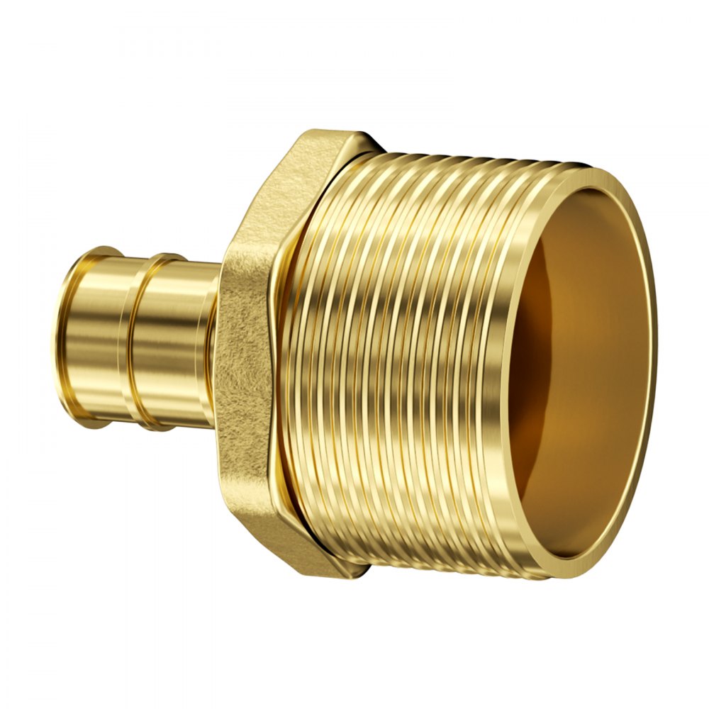 PF5c-S1/2x1/2M Ⅱ - 25PCS Brass Pipe Fittings for Plumbing Projects