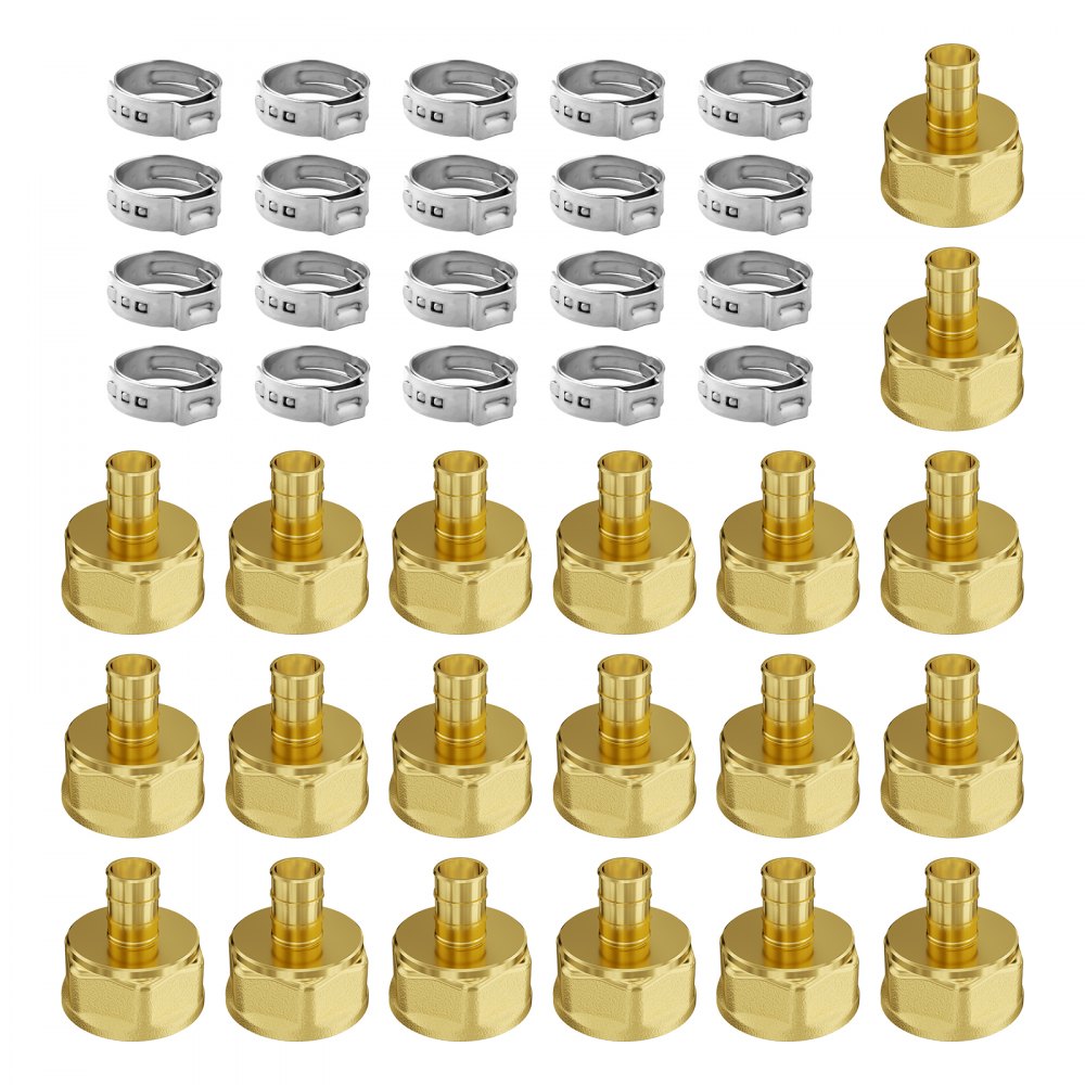 PF5c-S1/2x1/2M Ⅱ - Durable Lead-Free Brass Pipe Fittings, 20PCS