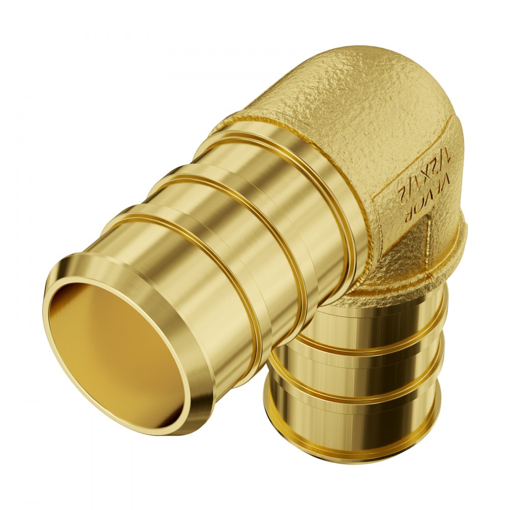 PF5c-S3/4x3/4F Ⅱ - Durable Brass Pipe Fittings for Plumbing, 12PCS Set