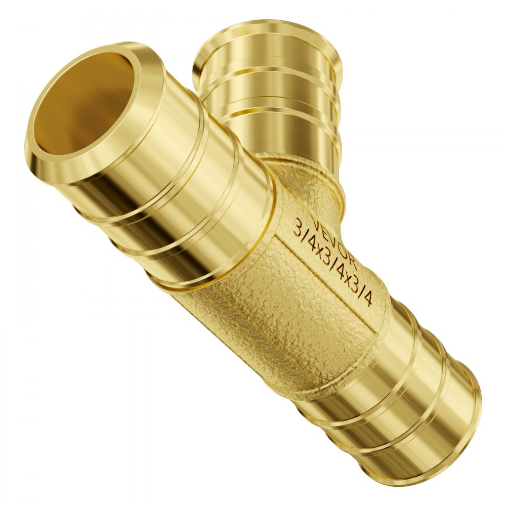 PF5c-3/4-SLT - 45PCS Lead-Free Brass Pipe Fittings for Plumbing Projects