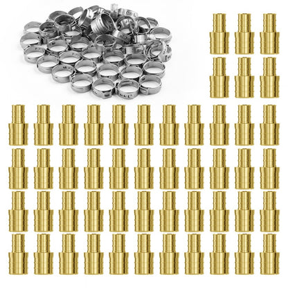PF5c-S3/4x1/2 Ⅱ - 50PCS Brass Pipe Fittings for Plumbing & Heating