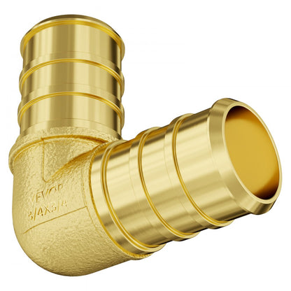 PF5c-L3/4x3/4 Ⅱ - 50 Brass Clamp Elbows for Heating & Plumbing Systems