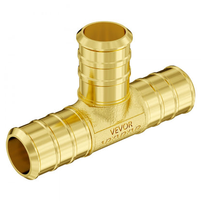 PF5c-T1/2x1/2x1/2 Ⅱ - Durable Brass Tee Fittings for Plumbing, 50PCS