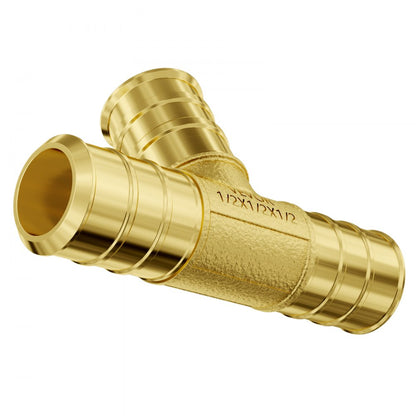 PF5c-T1/2x1/2x1/2 Ⅱ - Durable Brass Tee Fittings for Plumbing, 50PCS