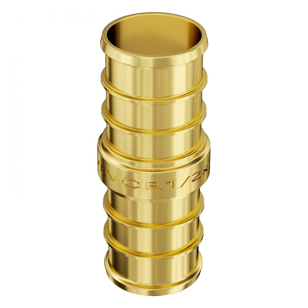 PF5c-S1/2x1/2 Ⅱ - 50PCS Brass Pipe Fittings for Water & HVAC Systems