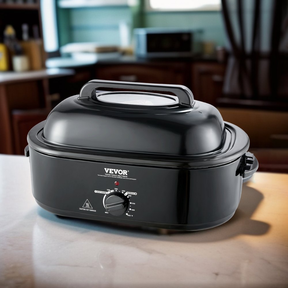 RO162 - 20 QT VEVOR Electric Roaster with Self-Basting Lid & Glass Window