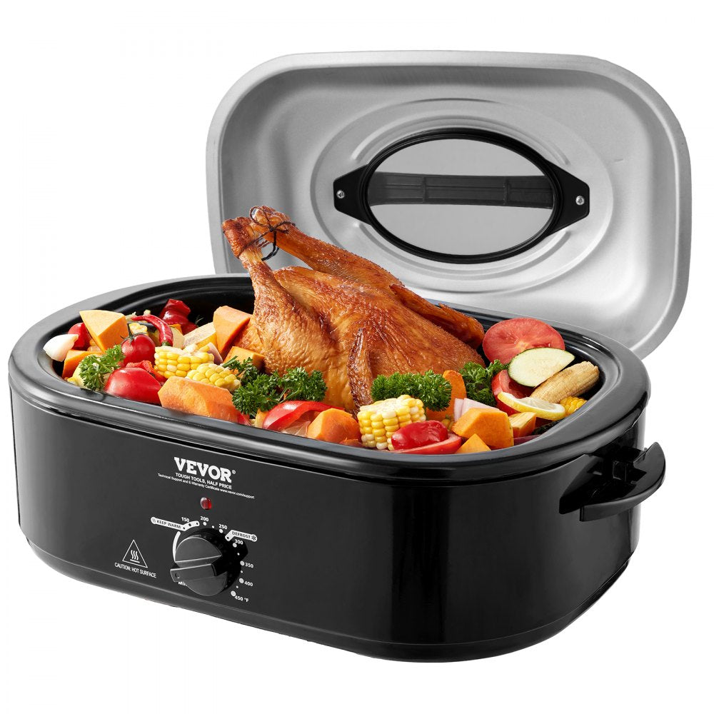RO162 - 20 QT VEVOR Electric Roaster with Self-Basting Lid & Glass Window