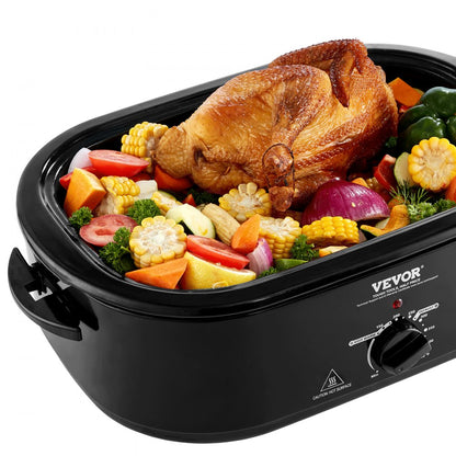 RO162 - 20 QT VEVOR Electric Roaster with Self-Basting Lid & Glass Window