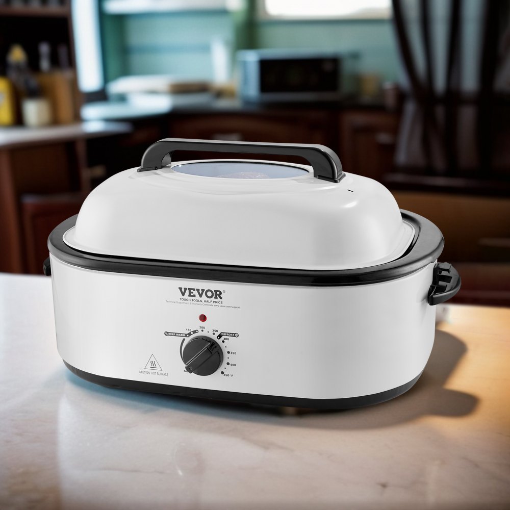 RO180 - 22 QT Electric Turkey Roaster with Self-Basting Lid and Glass Window