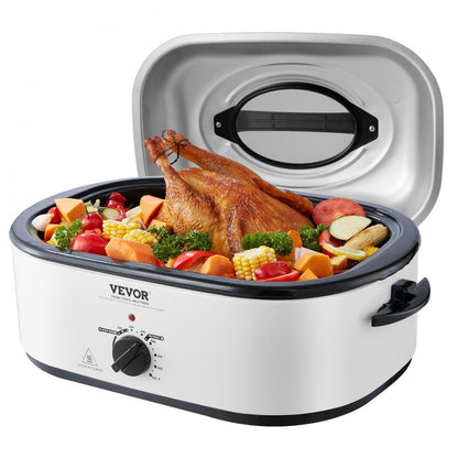RO180 - 22 QT Electric Turkey Roaster with Self-Basting Lid and Glass Window