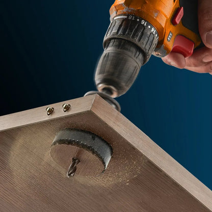 RD03-4002 - 18-Piece Hole Saw Kit for Wood, Plastic & Iron
