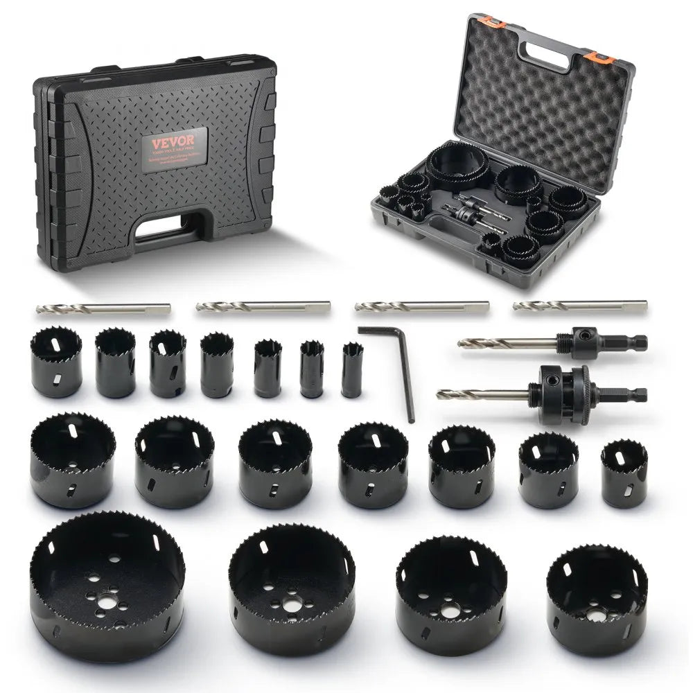 RD03-4002 - 18-Piece Hole Saw Kit for Wood, Plastic & Iron