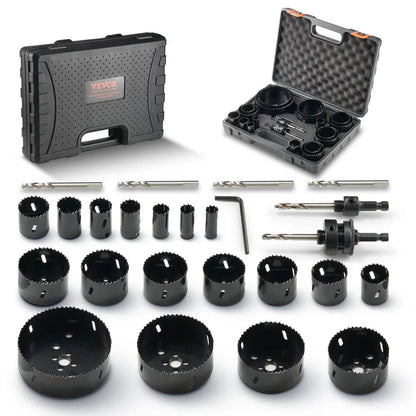 RD03-4002 - 18-Piece Hole Saw Kit for Wood, Plastic & Iron