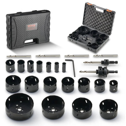 RD03-4002 - 18-Piece Hole Saw Kit for Wood, Plastic & Iron