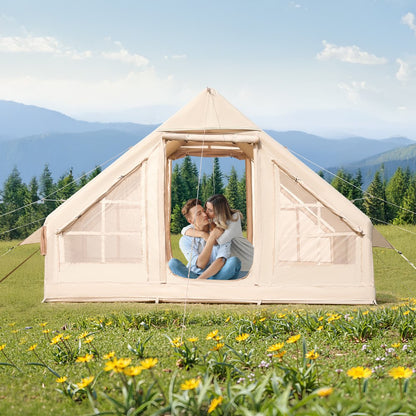 ZJTM1358 - 65 Sq.Ft. Inflatable Tent for 3-5 People, Easy Setup