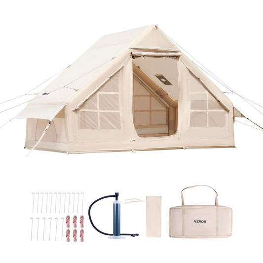 ZJTM1358 - 65 Sq.Ft. Inflatable Tent for 3-5 People, Easy Setup