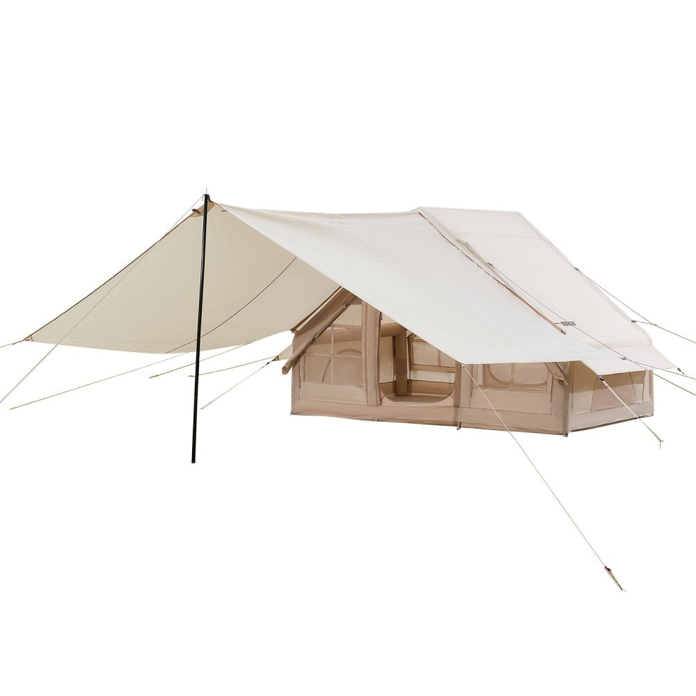 ZJTM1359 - 65 sq.ft. Inflatable Camping Tent for 3-5 People with Canopy