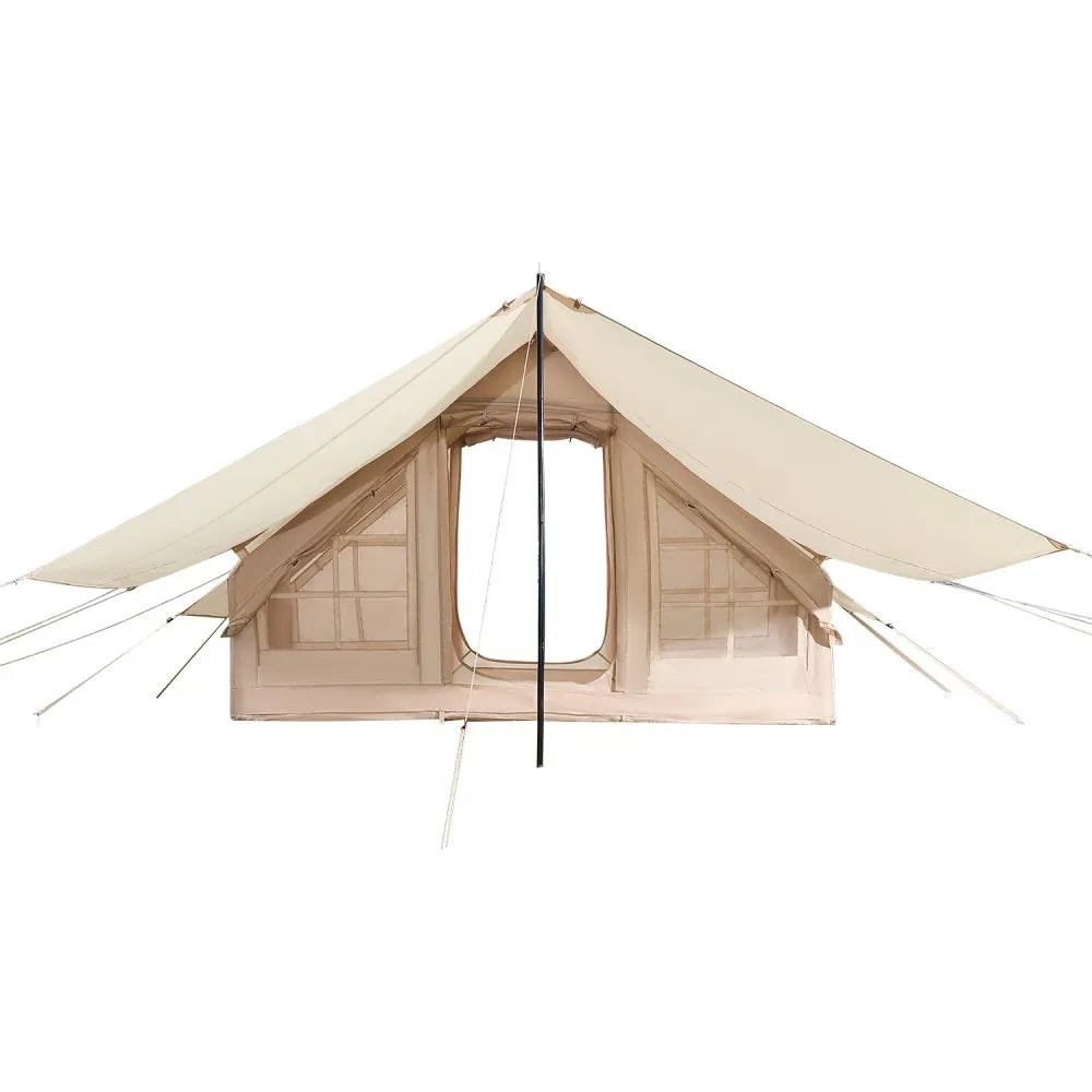 ZJTM1359 - 65 sq.ft. Inflatable Camping Tent for 3-5 People with Canopy