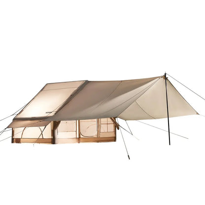 ZJTM1359 - 65 sq.ft. Inflatable Camping Tent for 3-5 People with Canopy