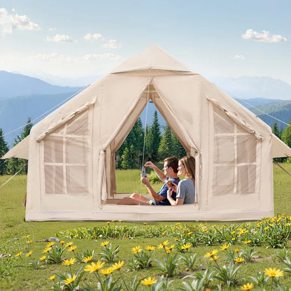 ZJTM1360 - Spacious 97 sq.ft Inflatable Tent for 4-6 People with Pump