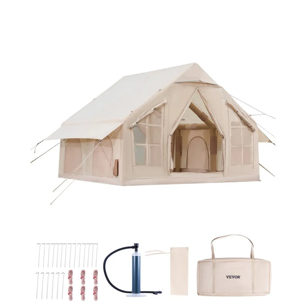 ZJTM1360 - Spacious 97 sq.ft Inflatable Tent for 4-6 People with Pump