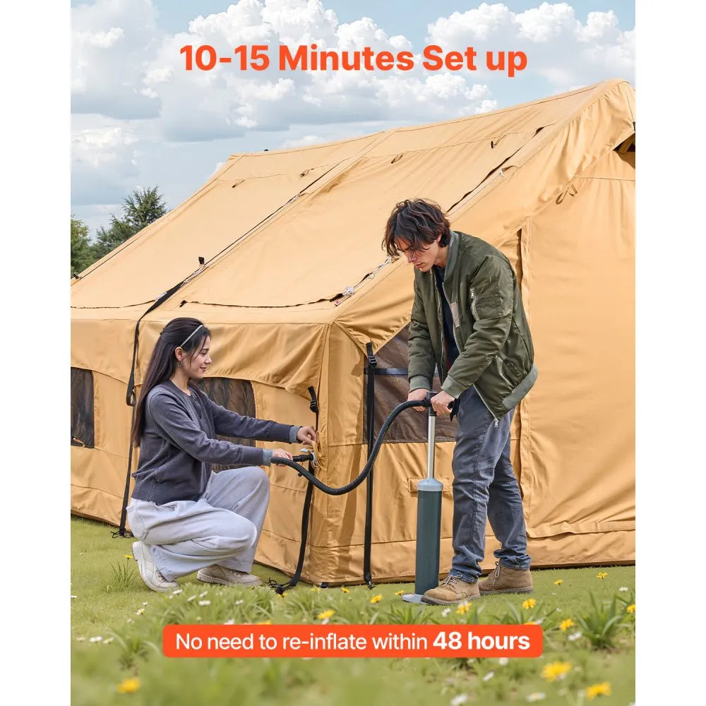 121010-12-331-08C - Spacious 129 sq.ft Inflatable Tent for 5-8 People