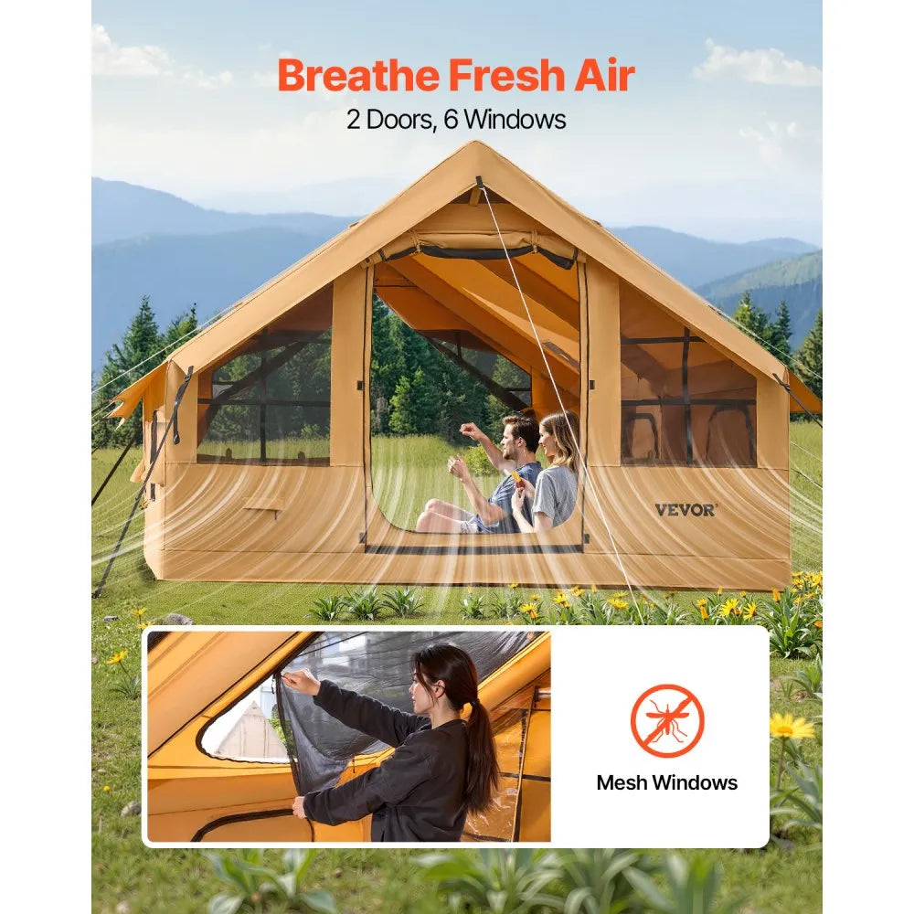 121010-12-331-08C - Spacious 129 sq.ft Inflatable Tent for 5-8 People