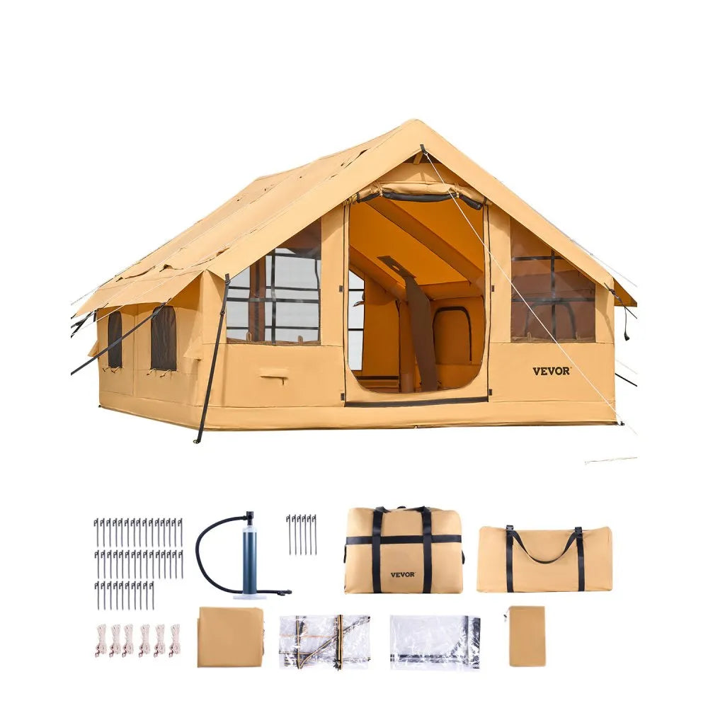 121010-12-331-08C - Spacious 129 sq.ft Inflatable Tent for 5-8 People