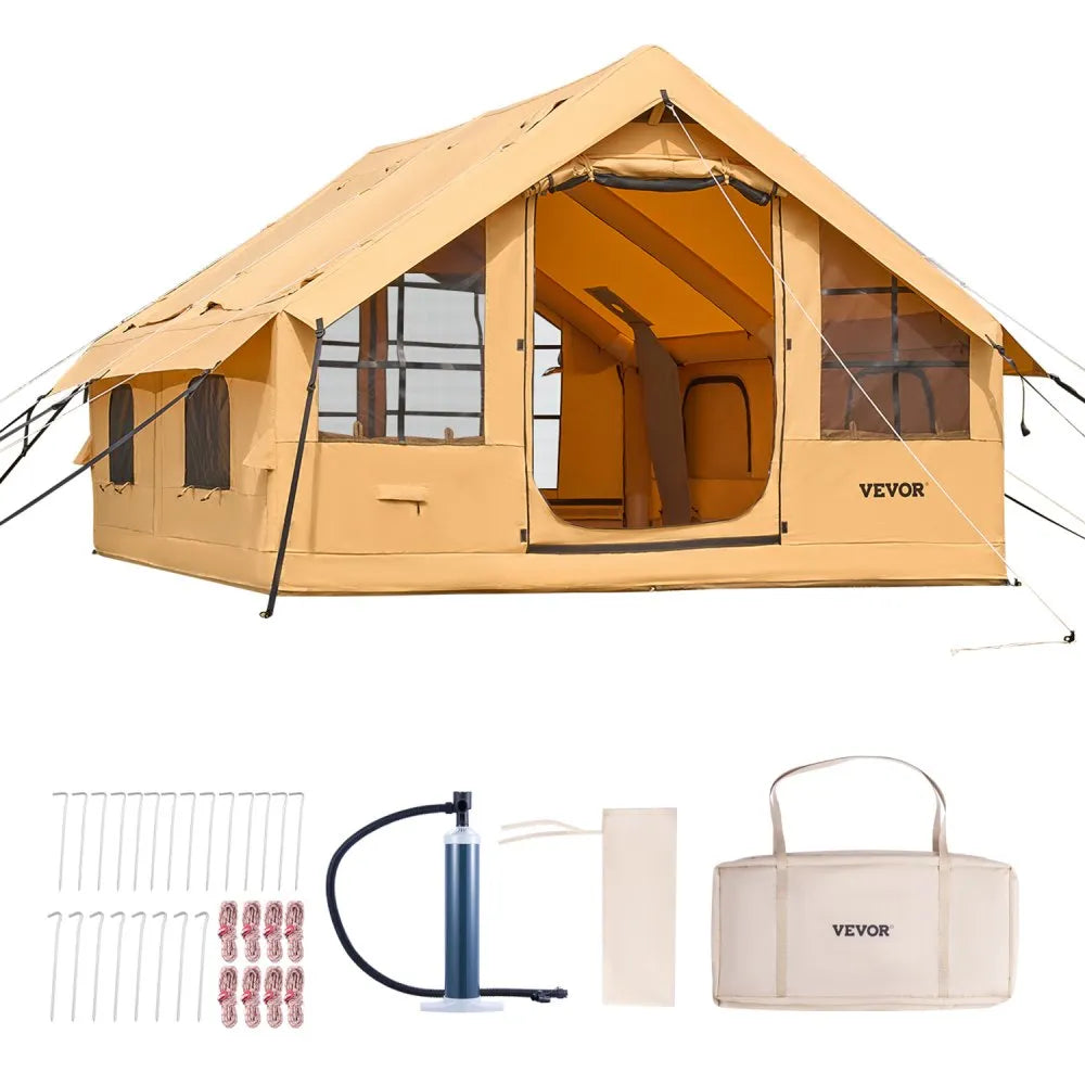 121010-12-331-08C - Spacious 129 sq.ft Inflatable Tent for 5-8 People