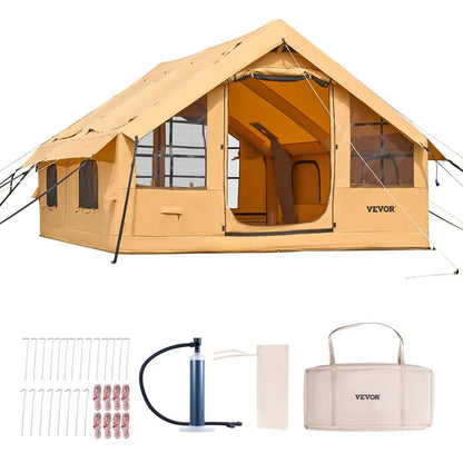 121010-12-331-08C - Spacious 129 sq.ft Inflatable Tent for 5-8 People