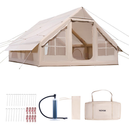 ZJTM1361 - Spacious 129 sq.ft Inflatable Tent for 5-8 People Outdoor Comfort