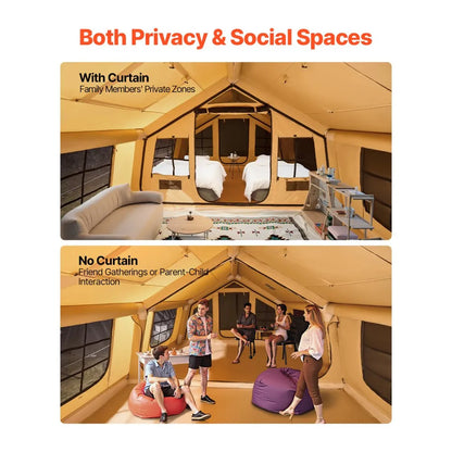 121011-17-331-08C - Spacious 186 sq.ft. Inflatable Tent for 12-16 People