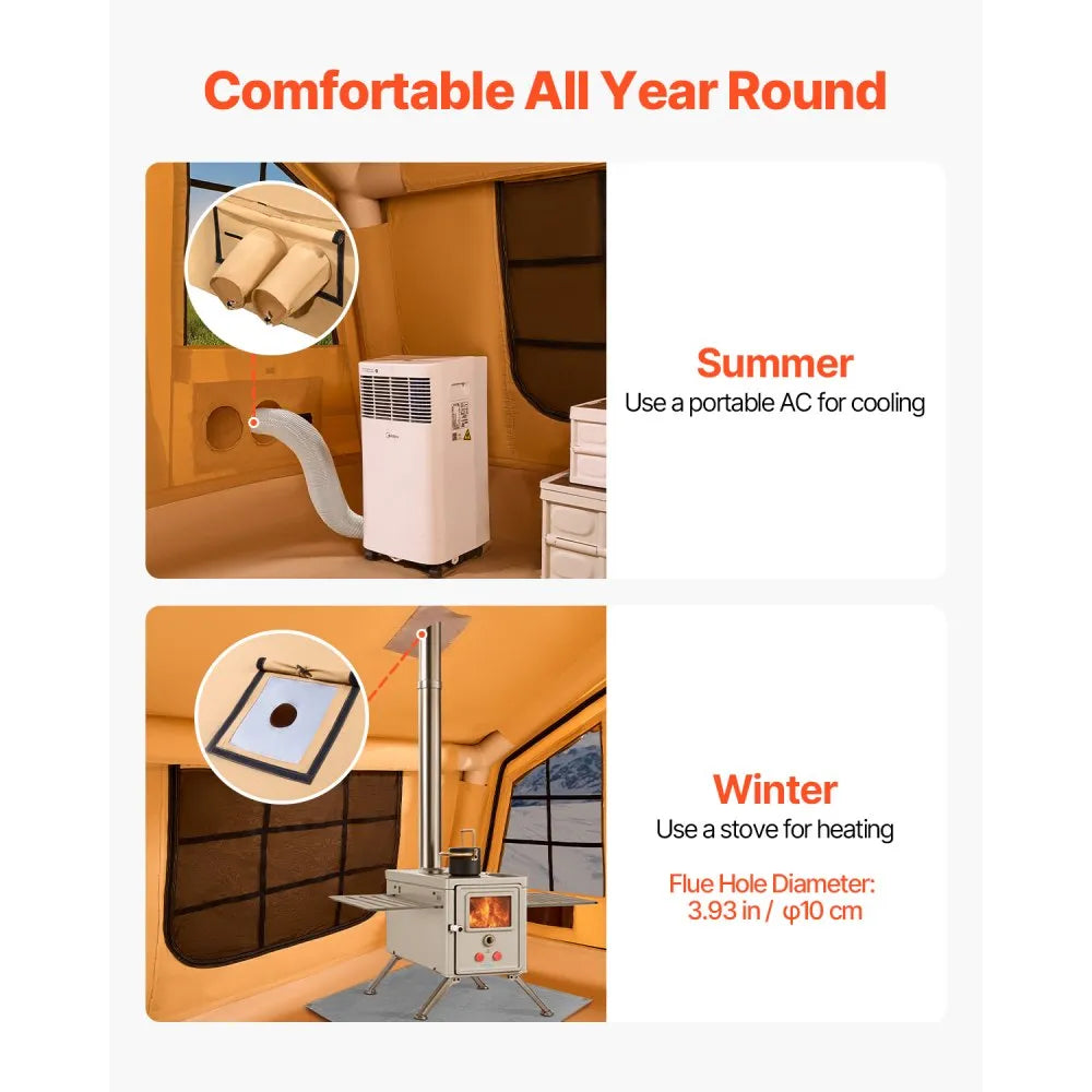 121011-17-331-08C - Spacious 186 sq.ft. Inflatable Tent for 12-16 People