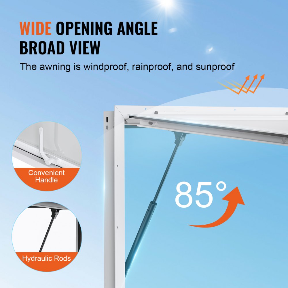 zdfwck - 60"L x 36"W Heavy-Duty Concession Window for Food Trucks